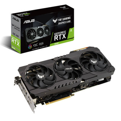 DDR6X TUF 게임 그래픽 카드 RTX 3090 OC 24G 게임 1740년 1770MHz 하이테크 공상과학 소설